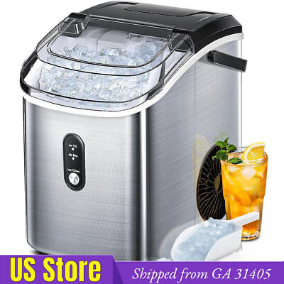 #ad 35lbs Day Nugget Ice Maker Countertop Portable Pebble Ice Makerfrom GA 31405 $179.99