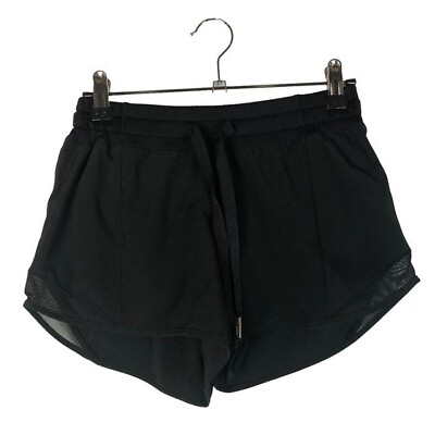 #ad Lululemon Hotty Hot Black Athletic Shorts 2 $74.95