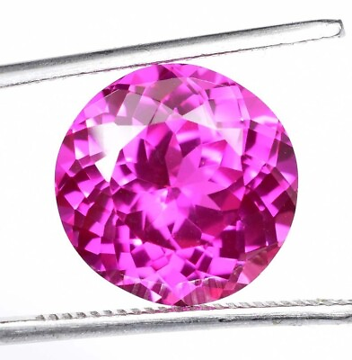 #ad Certified 26 Ct Natural Round Shape Flawless Mogok Pink Ruby Loose Gemstone $110.72