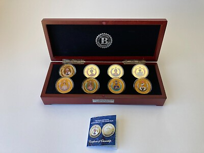 #ad Diana Princess Legacy GOLD PROOF Complete Set Coin Bradford Mint Lady Di $110.49