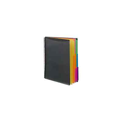 #ad Smead Poly Project Letter Size Solid Cover Presentation Book Gray Bright Colors $12.13
