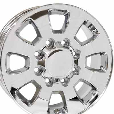 #ad 18quot; Replica Wheel CV75A Fits GMC Sierra Rim 18x8 Chrome Wheel $265.75