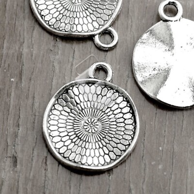 #ad 90pcs Tibetan Silver Metal Pendant Charm Jewelry Findings Other 25x21x2mm YB $14.58