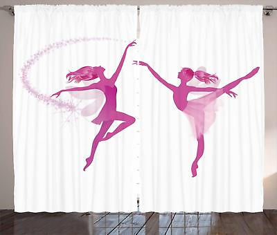 #ad Ballet Curtains 2 Panel Set Decor 5 Sizes Available Window Drapes $79.99