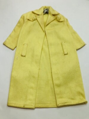 #ad Barbie Fashion Stormy Weather #949 Yellow Over Coat No Belt Tagged 1964 $12.99