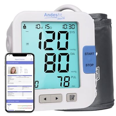 #ad Smart Blood Pressure Monitor High Accuracy Wide Range Large Cuff Automatic $55.88