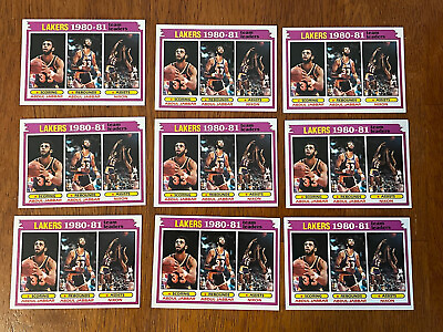 #ad 9 1981 82 Topps Basketball # 55 Lakers TL Jabbar LOT VERY NICE A $12.69