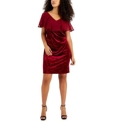 #ad Connected Apparel Womens Velvet Mini Cocktail and Party Dress Petites BHFO 2246 $6.99