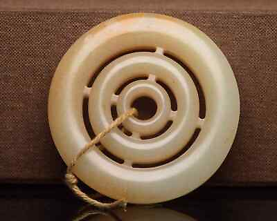 #ad Chinese Natural Hetian Jade Hand carved Exquisite Pendant ag1107 $143.99