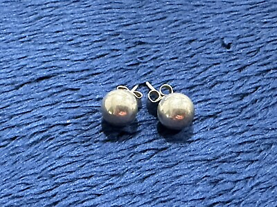 #ad Sterling Silver 925 Round Ball Stud Earrings. $19.99