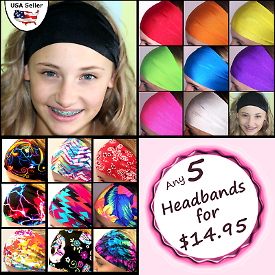 #ad Wide Headbands Discounts for multiples Great for Adults and Youth $7.95