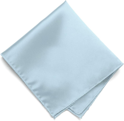 #ad Pale Blue Solid Color Pocket Square $23.69