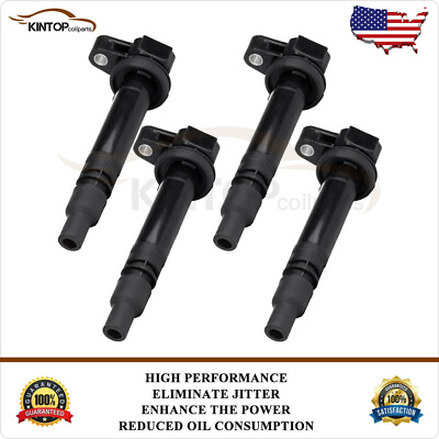 #ad 4 Pack Ignition Coil Fits Toyota Tacoma 2000 2004 2.4L 2.7L UF323 $39.99