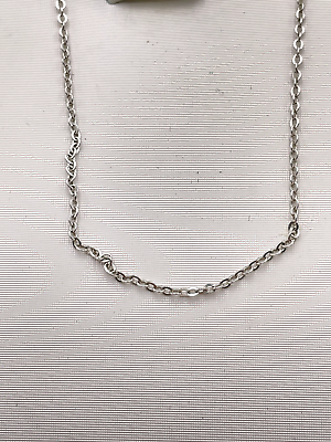 #ad STERLING SILVER 925 18quot; CABLE CHAIN NECKLACE 1 mm wide 1.7g $12.95