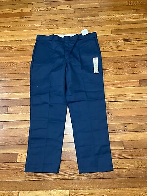 #ad NWT Dickies Navy Blue Original Fit 874 Men#x27;s Work Wear Pants 44x32 Flat Front $19.98