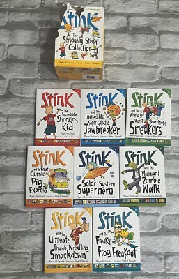 #ad lot 8 Stink The Seriously Stinky Collection 1 8 Book Set Pre Owned $24.95