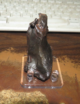 #ad 161 GM. Egypt Gebel Kamil Iron meteorite complete individual STAND; RARE; $179.95