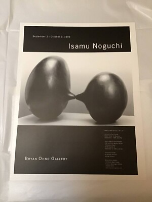 #ad Sculptor “Isamu Noguchi” exhibition Poster 1999 61x46cm $450.00