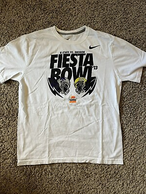 #ad Nike Fiesta Bowl Men’s Size Large Tee Shirt Oregon Ducks Kent State Football $14.87