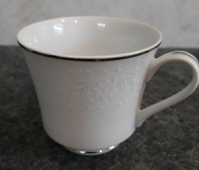 #ad Vintage Crown Victoria Lovelace Pattern Coffee Tea Cup Fine China Japan $2.99