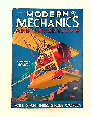 #ad Modern Mechanics and Inventions Pulp Dec 1930 Vol. 5 #2 FN VF 7.0 $38.00