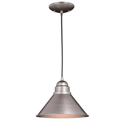 #ad Vaxcel International T0493 10 in. Outland Outdoor Pendant in Light Brushed Pe... $83.09