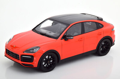 #ad 1 18 norev Porsche Cayenne S Coupe 2019 lava orange Porsche Noreb dealer spec $233.00