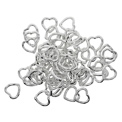 #ad 100 Pieces Tibetan Blank Heart Pendants for Charms Jewelry Making $8.34
