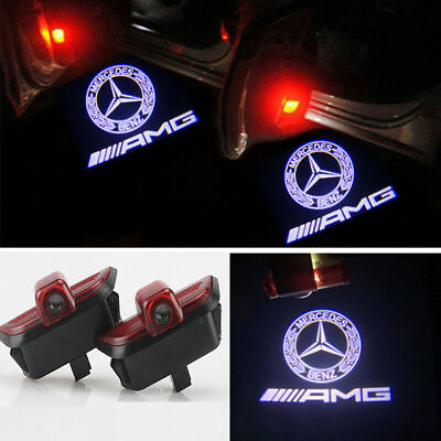 #ad 2x Laser LED Door For Mercedes C Class W204 2008 2014 Projector Shadow Lights HD $22.95