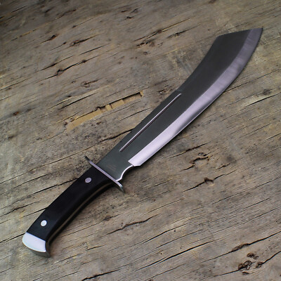 #ad 18.5quot; JUNGLE SURVIVAL MACHETE Full Tang Fixed Blade WOOD HANDLE knife w Sheath $23.99