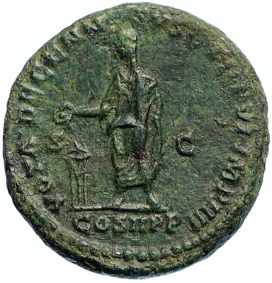 #ad COMMODUS son of Marcus Aurelius AUTHENTIC ANTIQUE Rome Roman Coin TRIPOD i99429 $1123.65