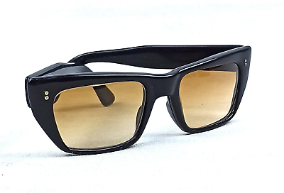 NOS Vintage Club Master Sunglasses 50s Italy Rome Very Rare Classic Black Shades $161.00