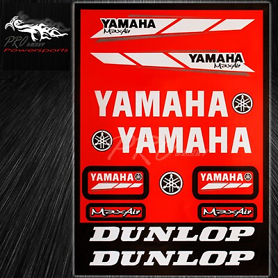 #ad Automotive Sponsor Logo Decal Sticker Motorcycle Bike ATV Helmet for YZF FZ Red $7.88