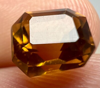 #ad 1.30 Carats Eye Clean Top Quality Citrine Top Cut Gemstone From Brazil $12.99