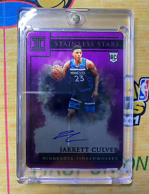 #ad 19 20 Impeccable Basketball Stainless Star Rookie Auto Jarrett Culver 33 49 $1.99