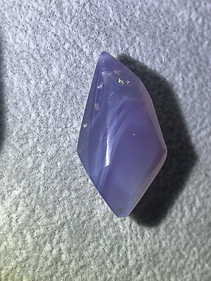 #ad Purple chalcedony 43.55 ct Unique Handmade polished crystal. origin Indonesia $60.00