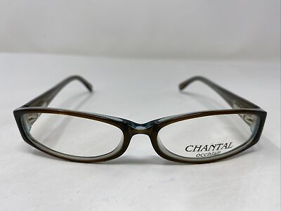 #ad Chantal Occhiali Italy ZR1010 COL.122 52 15 135 Brown Blue Eyeglasses Frame QW51 $50.00