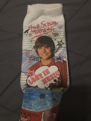 #ad High School Musical 3 PAIR Sox By Disney Shoe Size 9 3 $4.99