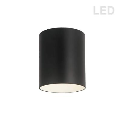 #ad Dainolite LED Flush Mount Light 6quot; Dimmable Soft White 12 Watt Metal Matte Black $91.66