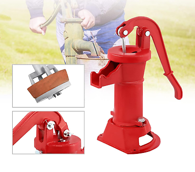 #ad Antique Pitcher Hand Water Pump Cast Iron Hand Well Pump 25ft Maximum lift $59.00