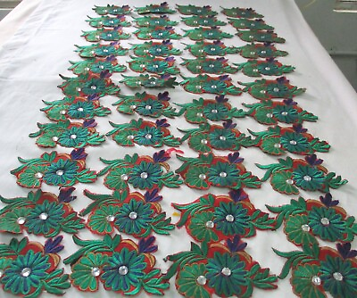 #ad 44pieces embroidered applique craft and sewing product $15.00