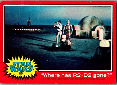 #ad 1977 Star Wars quot;Where has R2 D2 gone?quot; #80 $3.00