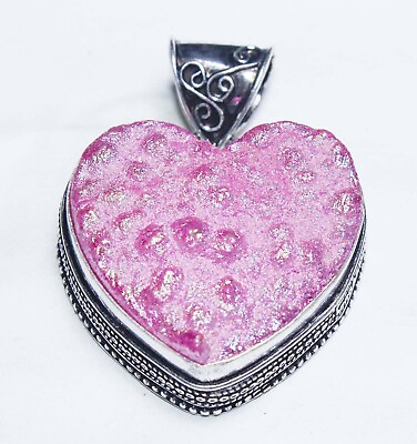 #ad Titanium Druzy Gemstone Handmade Fashion Jewelry Pendent S1.5quot; A9766 $8.99