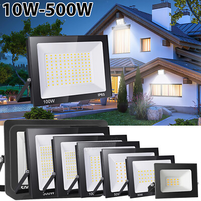 #ad LED Flood Light 500W 300W 200W 100W 50W 30W 10W Watt Outdoor Lamp Spotlight 110V $68.99