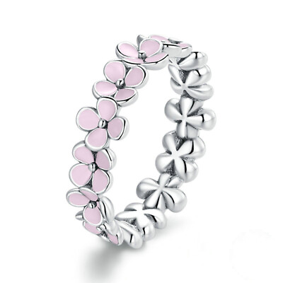 #ad #ad Fashion Flower Jewelry Women Gift 925 Silver Rings Wedding Band Sz 6 10 C $2.86