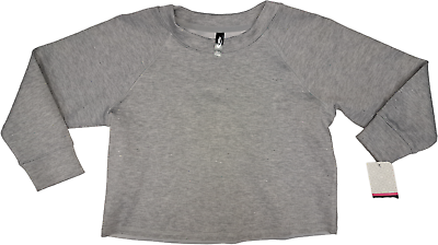 #ad MTA Sport Girls Crew Neck Long Sleeve Sweatshirt Gray XS 4 5 $13.95