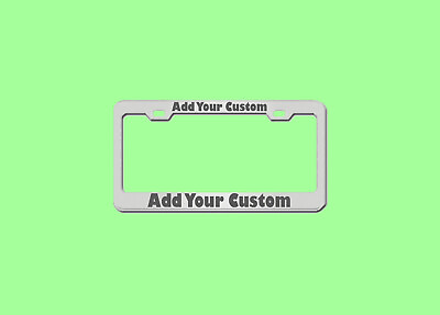 #ad Engraved License Plate Frame: Personalized and Custom Made $19.95