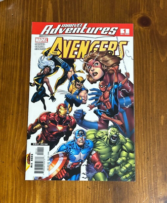 #ad Marvel Adventures Avengers #1 Comic Marvel 2006 Captain America Hulk Jeff Parker $8.00