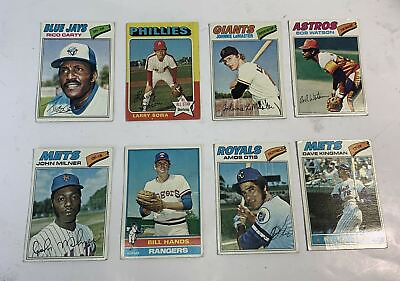 #ad Vintage Topps Baseball Team Cards Lot of 8 Mixed $7.99