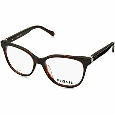 #ad Women Cat eye Frame Eyeglasses Fossil 7024 0086 Dark Havana 53 16 140 $35.00